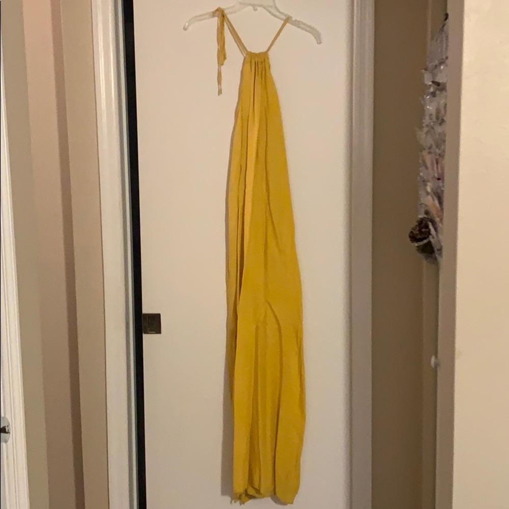Yellow maxi dress